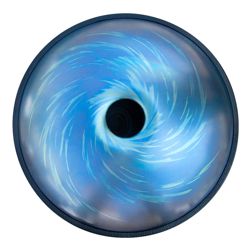 AS TEMAN Handpan Black-Hole 9 Notes E Halcyon Scale | Same as Ethereal in E. | hangdrum with gift set