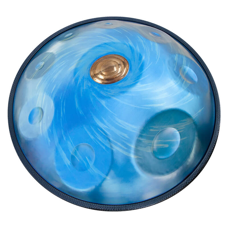 AS TEMAN Handpan Black-Hole 9 Notes E Halcyon Scale | Same as Ethereal in E. | hangdrum with gift set