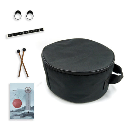 AS TEMAN Steel Tongue Drum | Starry Sky Series Tank Drum for Yoga & Meditation with gift set | Black multiple sizes