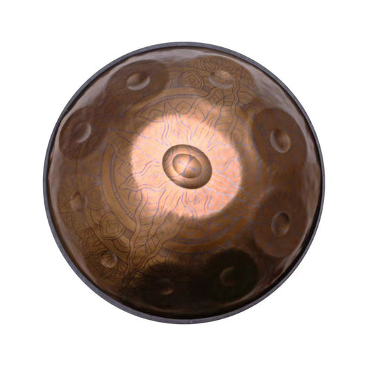 Epiphany Entirely Handmade Handpan Drum - Kurd / Celtic D Minor Stainless Steel 22 In 9/10/12 Notes, Available in 432 Hz & 440 Hz