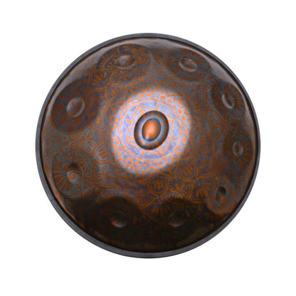 Lighteme Epiphany Entirely Handmade Handpan Drum - Kurd / Celtic D Minor Stainless Steel 22 In 9/10/12 Notes, Available in 432 Hz & 440 Hz