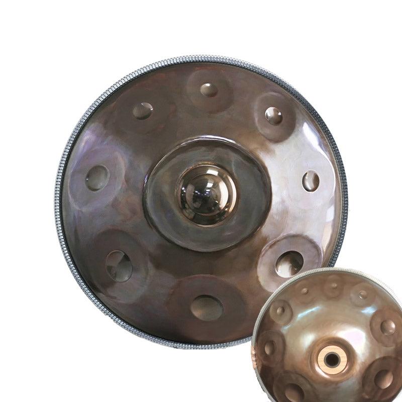 Lighteme Customized C#3 Master Version / Standard Version High-end Stainless Steel Handpan Drum, Available in 432 Hz and 440 Hz, 22 Inch 9/10/11/15/17 Notes Professional Performances Percussion Instrument