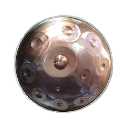 Lighteme Customized C#3 Minor Kurd / Celtic - Master Version / Standard Version High-end Stainless Steel Handpan Drum, Available in 432 Hz and 440 Hz, 22 Inch 9/10/11/12/14/16 Notes Professional Performances Percussion Instrument