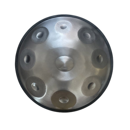 Lighteme Customized Kurd D Minor High-end Stainless Steel Handpan Drum, Available in 432 Hz and 440 Hz, 22 Inch 13(9+4) Notes Percussion Instrument
