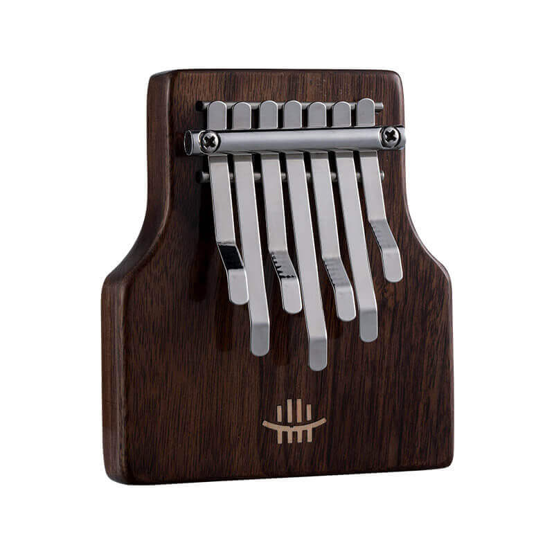 Lighteme Mini 7 Key Chord Plate Thumb Piano Kalimba, American Black Walnut Portable Finger Piano For Kids & Adult Beginners