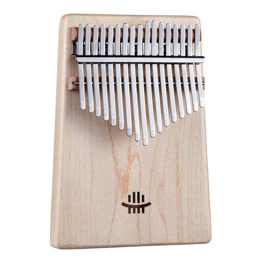Lighteme 17 Key Flat Board Kalimba Thumb Piano, Maple Single Board C Tone Kalimba Instrument