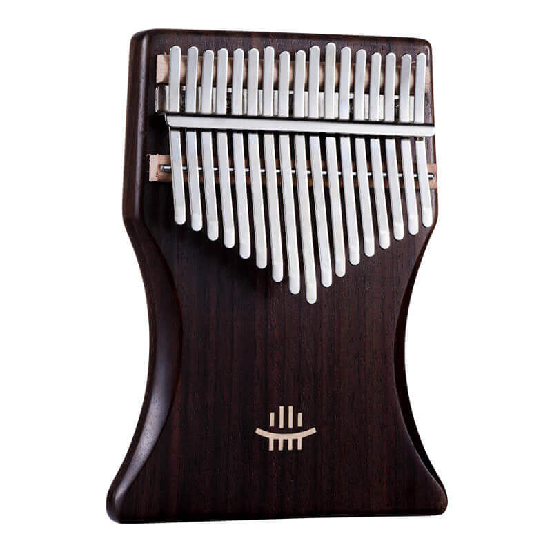 Lighteme 17 Key Flat Board Kalimba Thumb Piano, Rosewood Cup Plate Single Board C Tone Kalimba Instrument