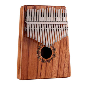 Open image in slideshow, Lighteme 17 Key Hollow Kalimba Thumb Piano, Gabonese Rosewood Guibourtia Box Resonace Single Board Trepanning C Tone Kalimba Instrument
