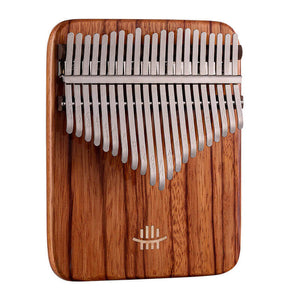 Open image in slideshow, Lighteme 21 Key Flat Board Kalimba Thumb Piano, Gabonese Rosewood Single Board Arc Chamfering C Tone Kalimba Instrument
