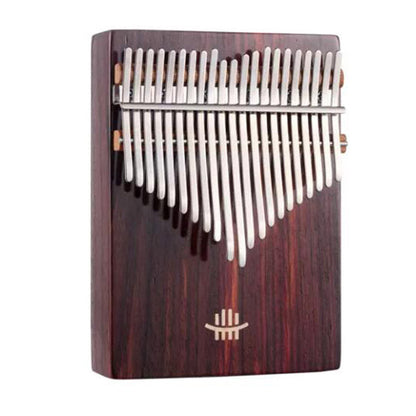 Lighteme 21 Key Hollow Kalimba Thumb Piano, Box Resonace Rosewood Wood Kalimba Instrument Trepanning C Tone With a Hole at The Bottom