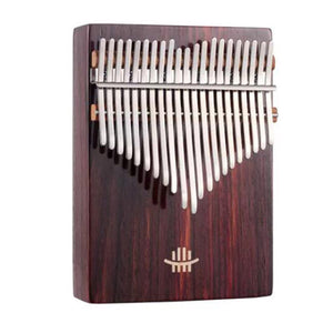 Abrir la imagen en la presentación de diapositivas, Lighteme 21 Key Hollow Kalimba Thumb Piano, Box Resonace Rosewood Wood Kalimba Instrument Trepanning C Tone With a Hole at The Bottom
