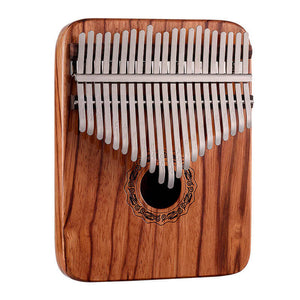 Lighteme 21 Key Hollow Kalimba Thumb Piano, Gabonese Rosewood Guibourtia Box Resonace Single Board Trepanning C Tone Kalimba Instrument