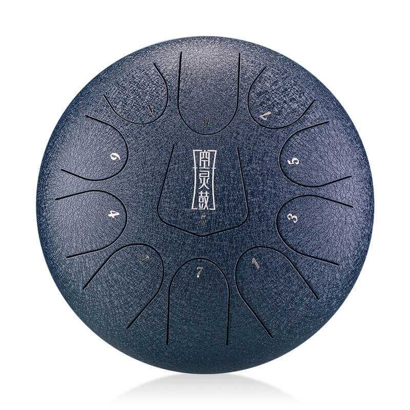 Lighteme 2022 New 10 Inch 11 Note D Major Alloy Steel Tongue Drum - 10 Inches / 11 Notes