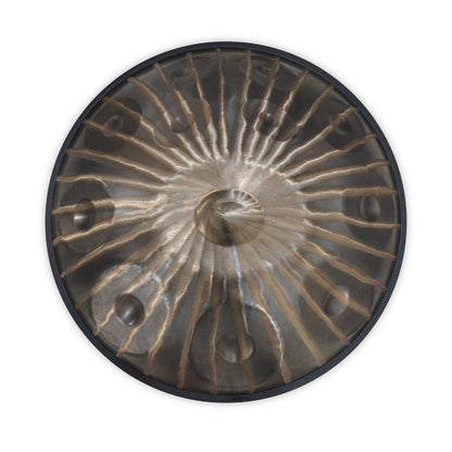 Lighteme Sun God 22 Inch 9/10/12 Notes High-end Stainless Steel Handpan Drum, Kurd / Celtic D Minor, Available in 432 Hz and 440 Hz -  Severe Quenching Heat Treatment