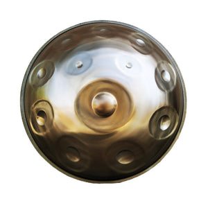Open image in slideshow, Lighteme Customized Mountain Rain Stainless Steel Handpan Drum, Kurd Scale D Minor, Available in 432 Hz and 440 Hz, High-end 22 Inch 12 Notes Percussion Instrument
