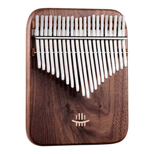 Open image in slideshow, Lighteme 21 Key Flat Board Kalimba Thumb Piano, American Black Walnut Rounded Single Board C Tone Kalimba Instrument

