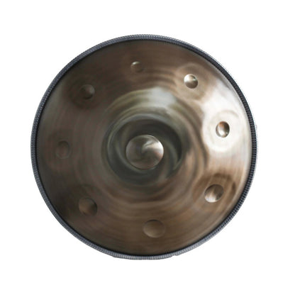 Lighteme Custom C#3 Master Version / Standard Version High-end Handpan Drum de acero inoxidable, disponible en 432 Hz y 440 Hz, 22 pulgadas 9/10/11/15/17 Notas Instrumento de percusión de actuaciones profesionales
