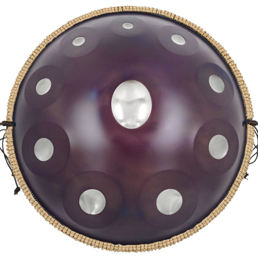 Lighteme DC Handpan Drum Neutron 22 Inches 10 Notes D Minor Kurd Scale Hangdrum