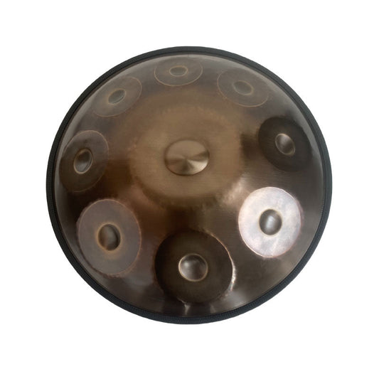 Lighteme X-Star D Minor Amara/Celtic Scale 22'' 9 Notes High-end 1.2mm Stainless Steel Handpan Drum, Available in 432 Hz and 440 Hz