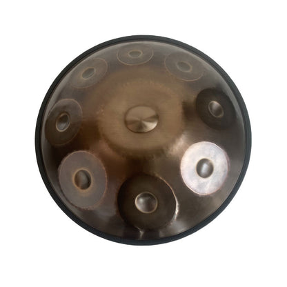 Lighteme Customized MiSoundofNature X-Star C Major 22'' 9/10/12 Notes High-end 1.2mm Stainless Steel Handpan Drum, Available in 432 Hz and 440 Hz - Severe Quenching Heat Treatment