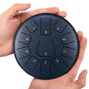 Open image in slideshow, Lighteme Huashu Carbon Steel Tongue Drum 11 Tone D Key Square Tongue - 6 Inches / 11 Notes
