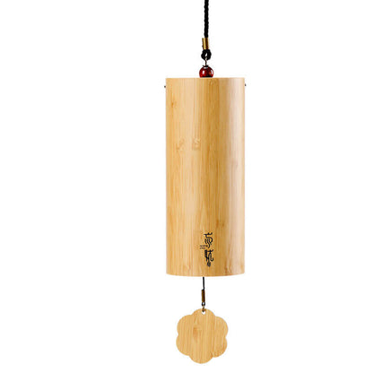Lighteme Carillón de viento de bambú para interiores y exteriores de 9 notas | Serie Planeta