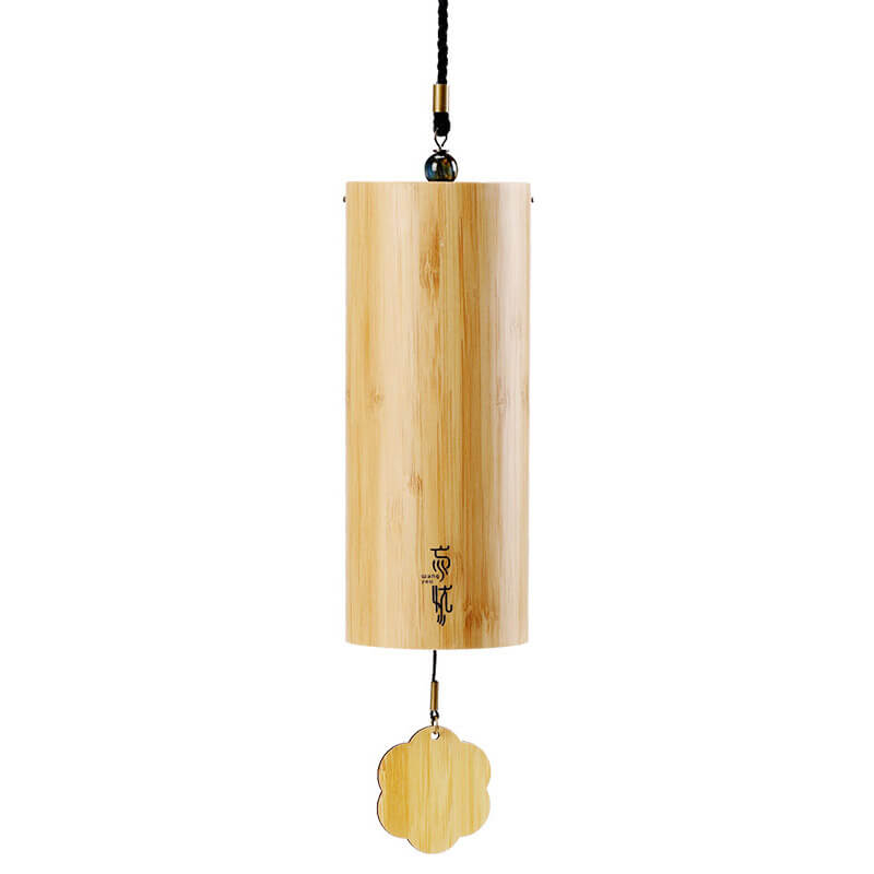 Lighteme Carillón de viento de bambú para interiores y exteriores de 9 notas | Serie Planeta