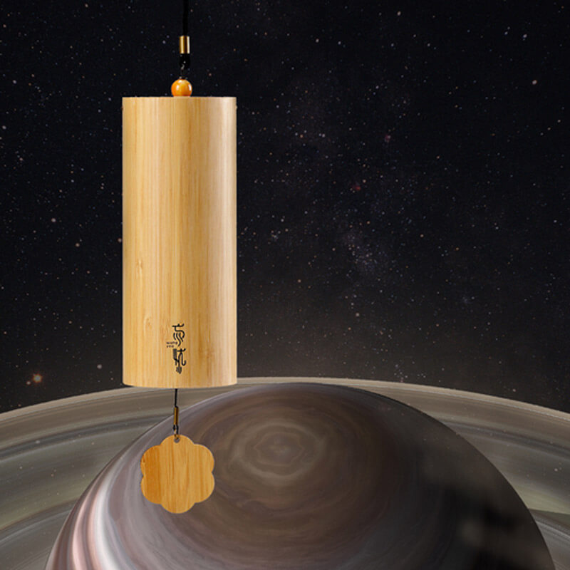 Carillon éolien en bambou à 9 notes Lighteme pour l'intérieur et l'extérieur | Planet Series & Energy Series