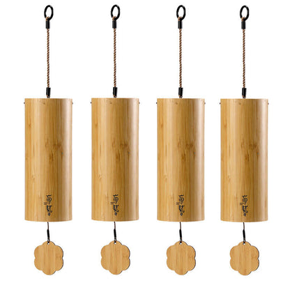 Carillon éolien en bambou à 8 notes Lighteme pour l'intérieur et l'extérieur | Saison Série 