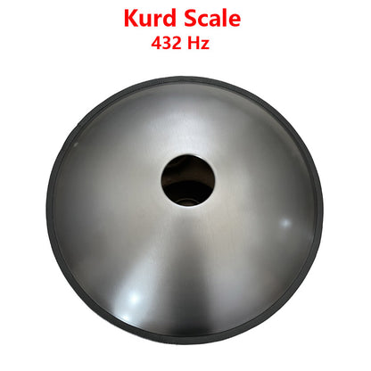Lighteme Handpan Drum 22 Inch 12 Notes Kurd / Celtic Scale, D Minor / C Major Stainless Steel Percussion Instrument, Available in 432 Hz and 440 Hz