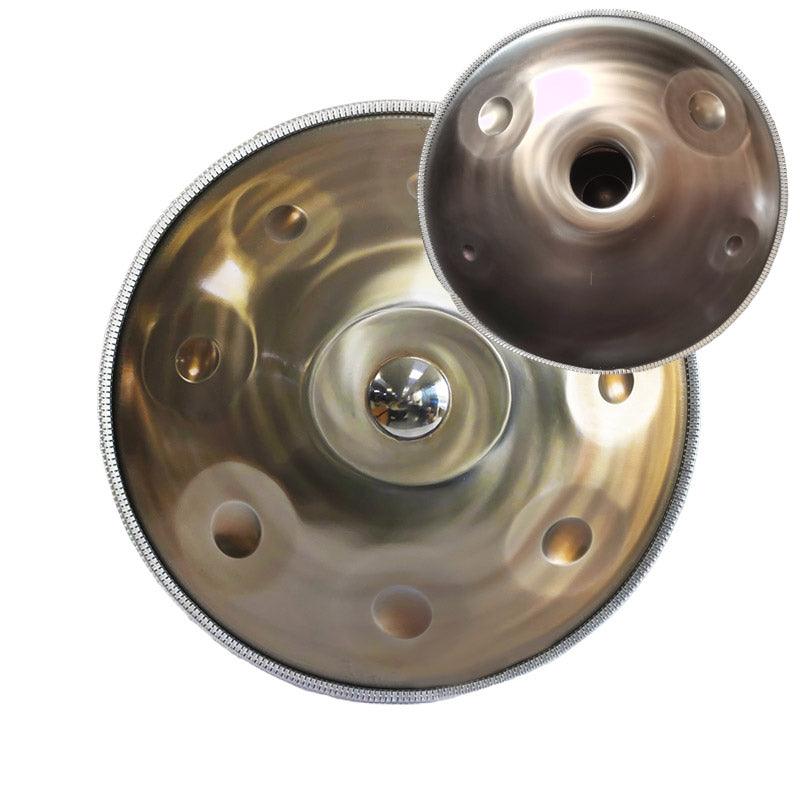Lighteme Customized D3 Major Master Version / Standard Version High-end Stainless Steel Handpan Drum, Available in 432 Hz and 440 Hz, 22 Inch 9/10/12/14 Notes Professional Performances