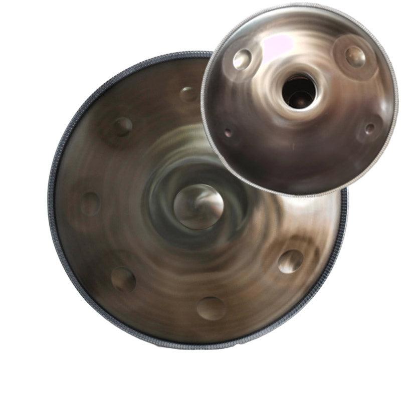Lighteme Customized D3 Major Master Version / Standard Version High-end Stainless Steel Handpan Drum, Available in 432 Hz and 440 Hz, 22 Inch 9/10/12/14 Notes Professional Performances