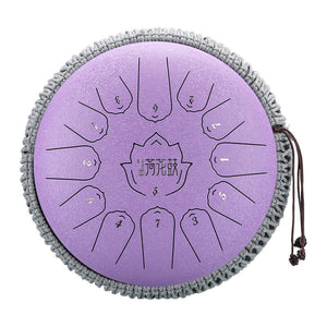 Open image in slideshow, Lighteme Huashu Upgrade Lotus Carbon Steel Tongue Drum 12 Inches 13 Notes C Major (6 colors)
