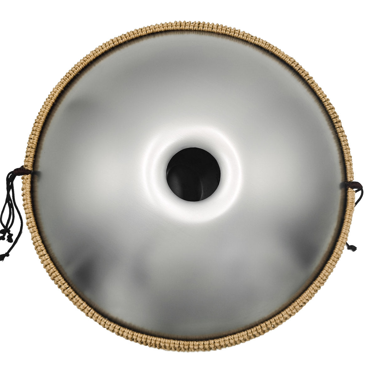 MiSoundofNature STL Handpan Drum Sterling Silver 22 Inches 10 Notes D Minor Kurd Scale Hangdrum