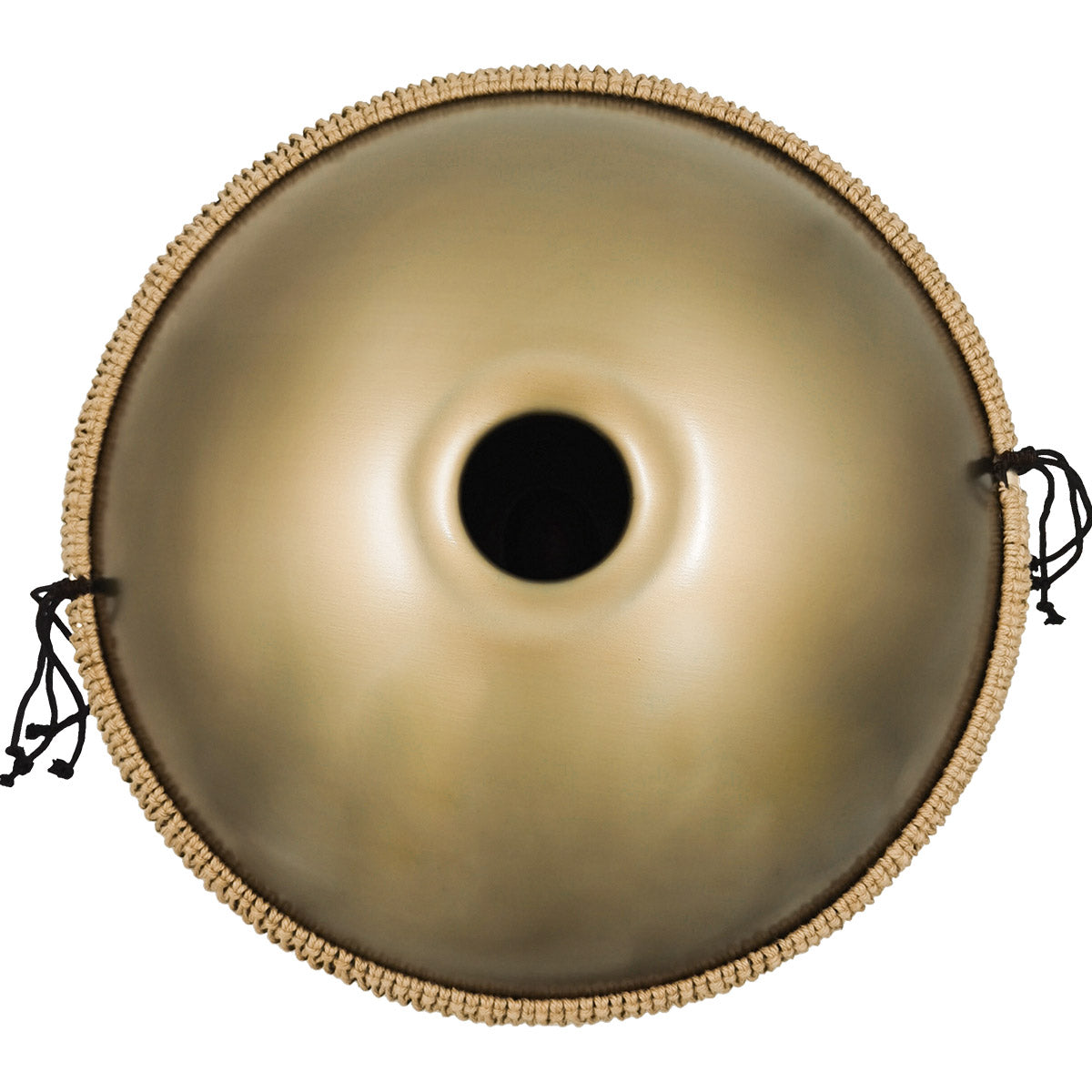MiSoundofNature STL Handpan Drum Pure Golden 22 Inches 9 Notes D Minor Kurd Scale Hangdrum