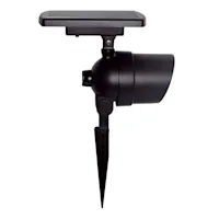 Lighteme 2 Pack Spot Light Solar 45-Lumen Metal Outdoor Waterproof LED Landscape