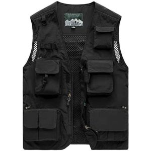 Lighteme Men's Lightweight Utility Cargo Vest