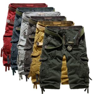Lighteme Men's Multi Pocket Stylish Cargo Shorts. Hiking Shorts