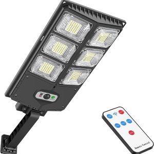 Lighteme 150W Solar Lights. 3 Modes Led Solar Wall Light Motion Sensor with Remote Control. 8000LM