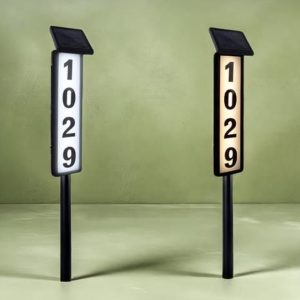 Lighteme Solar Lighted House Address Numbers Sign.25 Lumen Five Digit