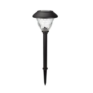 Lighteme 10 Pack Solar LED Pathway Lights Outdoor-Stainless Steel
