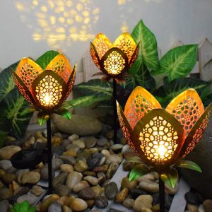 Lighteme Solar Iron Flower Outdoor Decorative Light