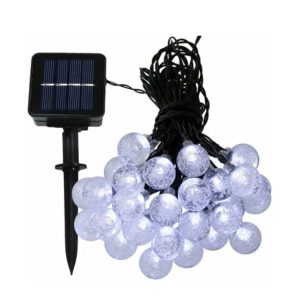 Lighteme 50 LED Solar Lamp Crystal Ball Globe Bulbs Waterproof -27Ft