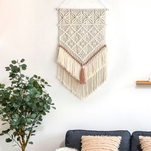 Lighteme Boho Handwoven Tassel Wall Hanging