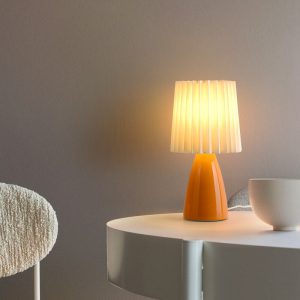 Lighteme Ceramic Pleated Table Lamp