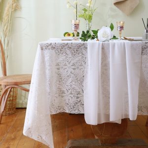 Lighteme Chiffon Solid Color Table Runner