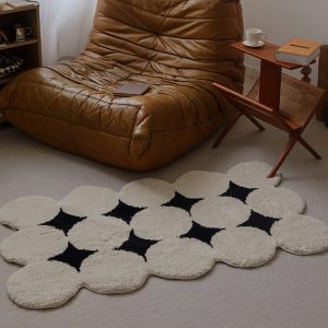 Lighteme Circle Pattern Decorative Rug