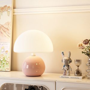 Lighteme Cream Mushroom Table Lamp