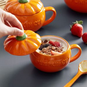 Lighteme Creative Ceramic Pumpkin Cup