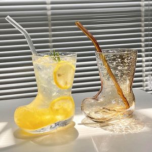 Lighteme Creative Shoe Shape Glass Cup